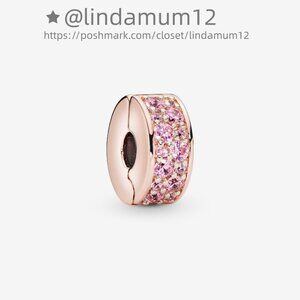 Pandora Pink Pavé Clip Charm